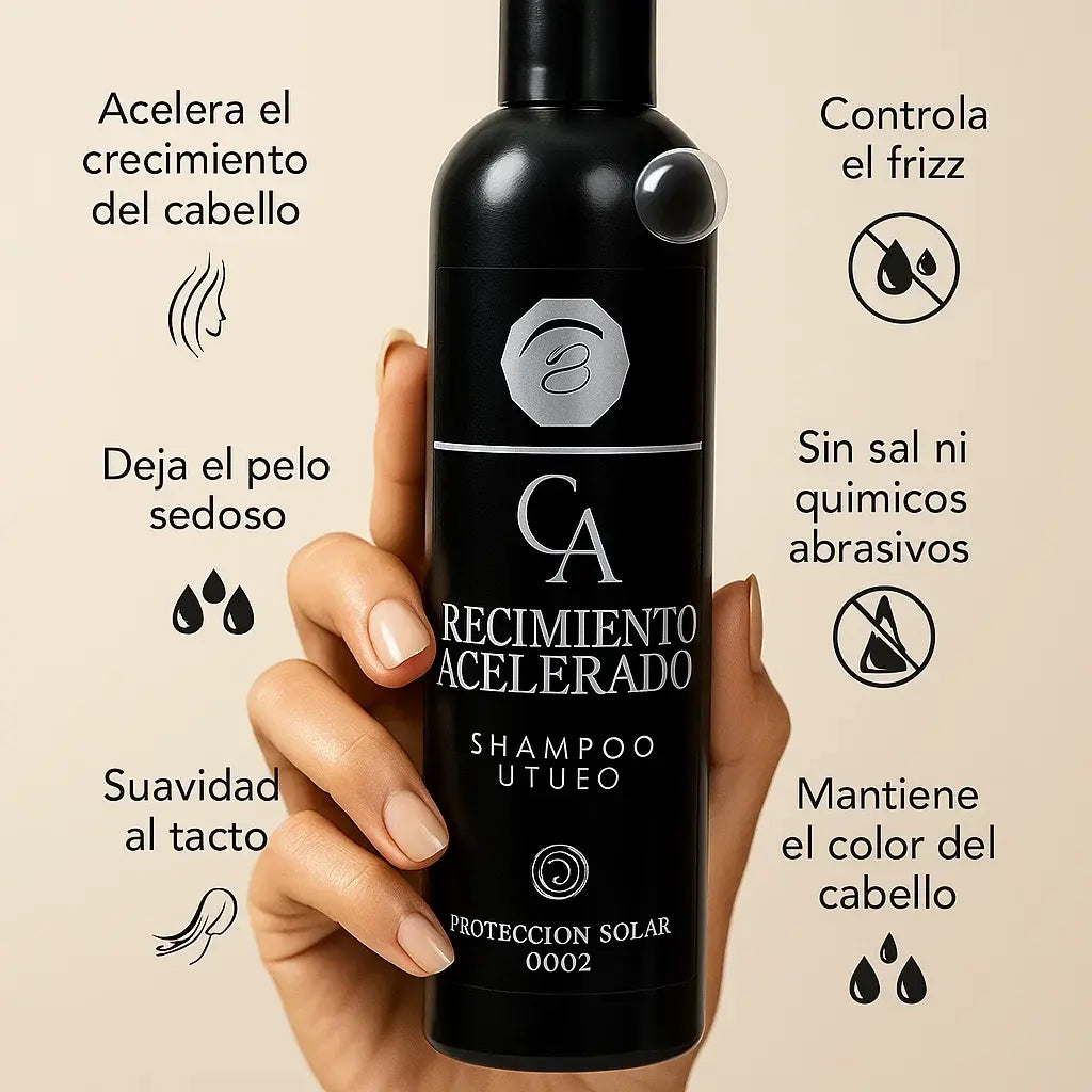 🍃 CHAMPÚ Crecimiento Acelerado – Fuerza y Volumen desde la Raíz 300ml