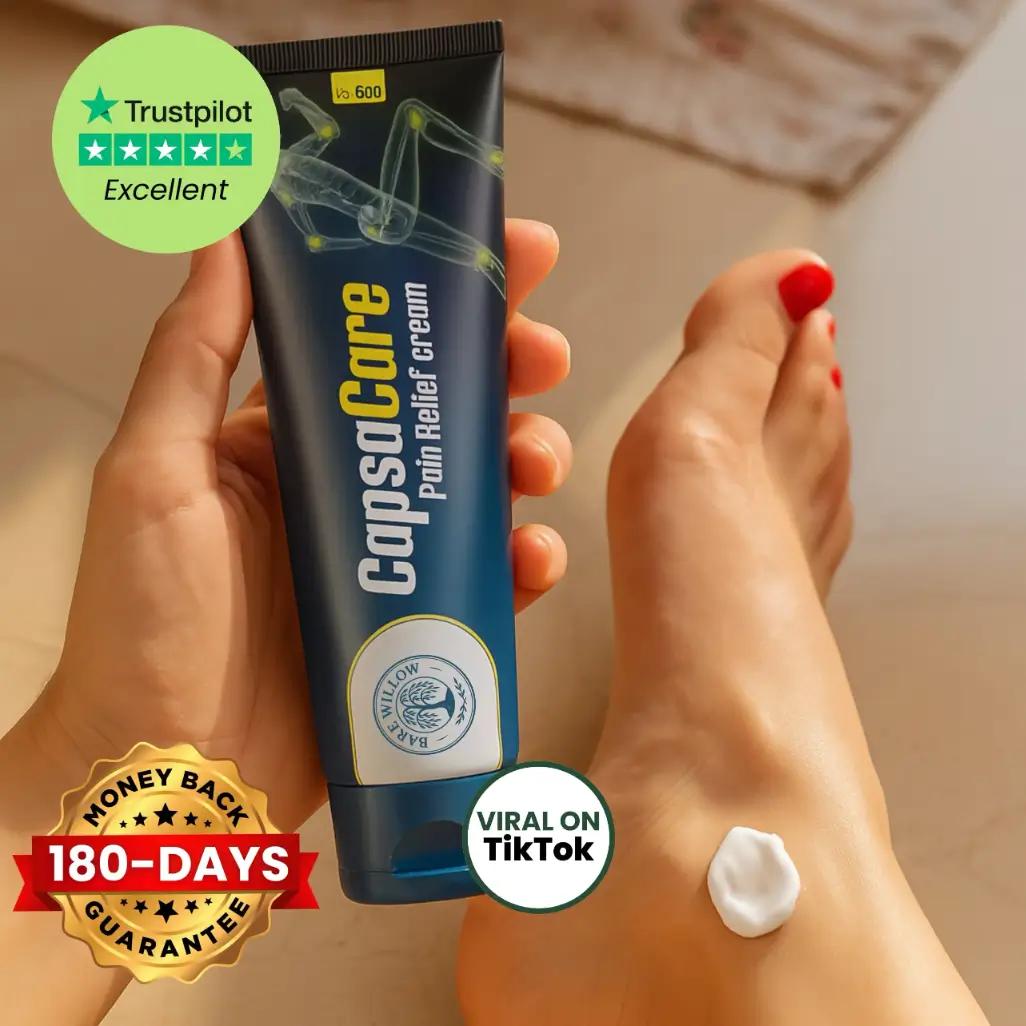 Crema para el alivio de la neuropatía CapsaCare™: alivia el entumecimiento, el hormigueo y el dolor