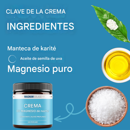 Crema nocturna de magnesio
