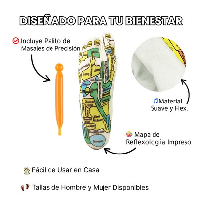 Guantes y calcetines para masaje de reflexología