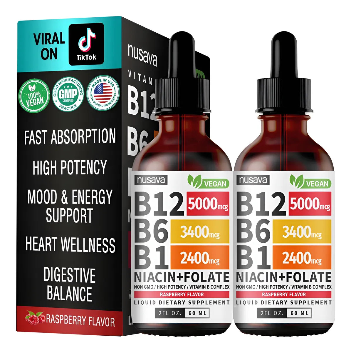 SUPLEMENTO LÍQUIDO VITAMINA B12 - OFERTA 2X1