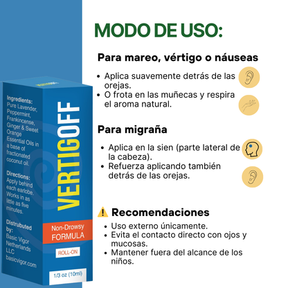OFERTA 2 x 1 | VERTIGOFF - Producto natural a base de aceites esenciales