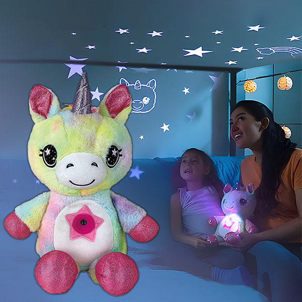 Unicornio de peluche con proyección de cielo estrellado | STARBEAR