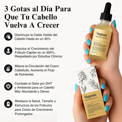 Aceite Natural Veganic - Para Crecimiento del Cabello