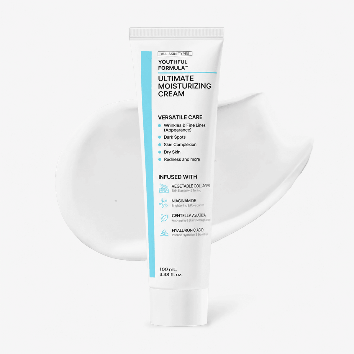 Crema Hidratante de colágeno y niacinamida  100ml – Nutrición Profunda y Piel Radiante