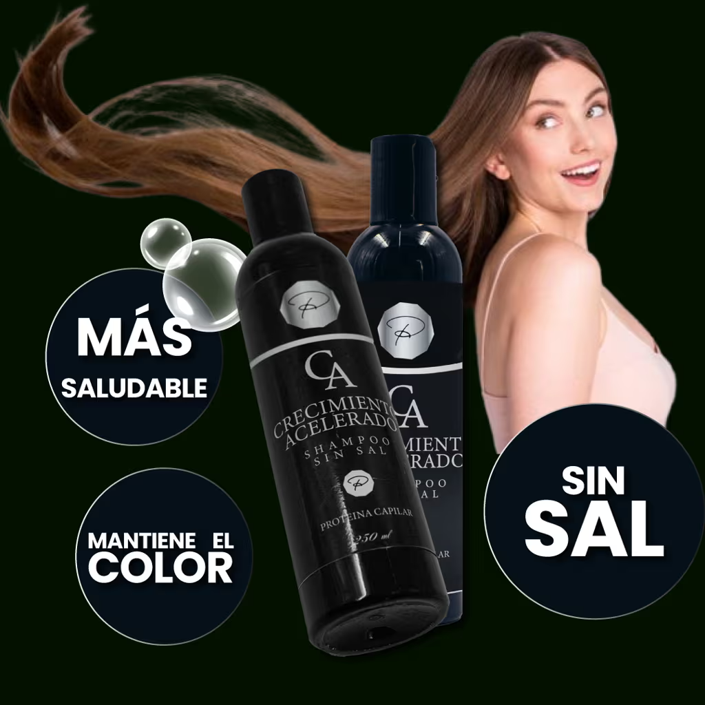 🍃 CHAMPÚ Crecimiento Acelerado – Fuerza y Volumen desde la Raíz 300ml