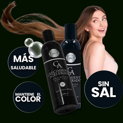 🍃 CHAMPÚ Crecimiento Acelerado – Fuerza y Volumen desde la Raíz 300ml