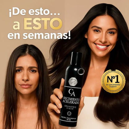 🍃 CHAMPÚ Crecimiento Acelerado – Fuerza y Volumen desde la Raíz 300ml