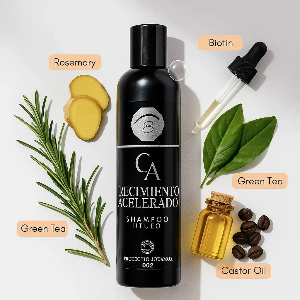🍃 CHAMPÚ Crecimiento Acelerado – Fuerza y Volumen desde la Raíz 300ml