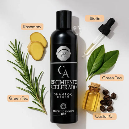 🍃 CHAMPÚ Crecimiento Acelerado – Fuerza y Volumen desde la Raíz 300ml